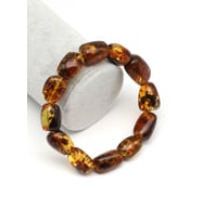 Damla Kehribar Bileklik – 13 × 15 mm  25 gr  18 cm