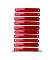 10 Adet 9 Led'li Parmak Led Kırmızı Kamyon Tır Ve 12/24 Volt Araçlar Aksesuar Dorse & Etek Lambası
