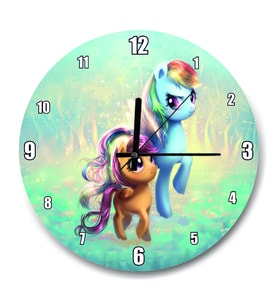 Cakatablo Ponyville Şirin Poniler Duvar Saati