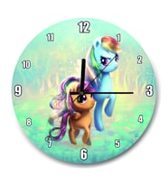 Cakatablo Ponyville Şirin Poniler Duvar Saati