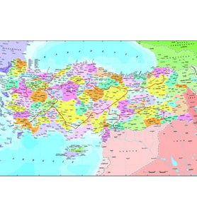Anatolian 260 Parça Puzzle Türkiye Siyasi Haritası