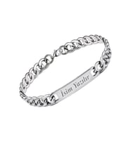 Kişiselleştirilebilir İsimli İtalyan Charm Çelik Bileklik - Harfli ve Yazılı Kişiye Özel Hediye Çeli