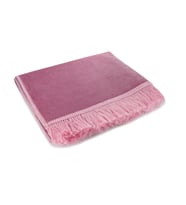 Lüks Düz Desensiz Kadife Velür Seccade Pembe