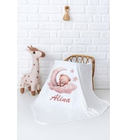 Pia Baby Premium %100 Pamuk Çift Kat Penye Bebek Battaniyesi 80x80 cm 5006-11 (Krem)