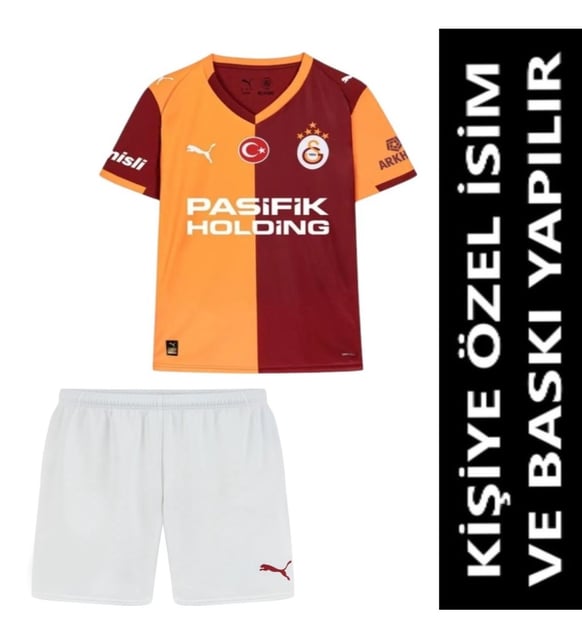 Galatasaray Forma 2025-2026 Sezon KİŞİYE ÖZEL İSİM VE NUMARA BASKILI Çocuk Futbol Forması pp46
