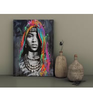 BK Home African Woman Tasarımlı Kanvas Tablo-1