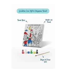 Ramazan Eğitici Boyama Seti Davulcu ve Çocuklar (Şövalesiz)
