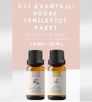 Yaşlanma Karşıtı 2'li Avantajlı Bakım Paket, Itır Ve Günlük Uçucu Yağı, Saf Aromaterapi Yağları 20 Ml