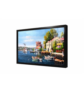 Tablosan İstanbul Yalılar ve Vapur Çerçeveli Cam Tablo