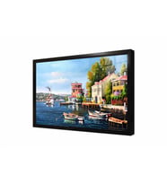 Tablosan İstanbul Yalılar ve Vapur Çerçeveli Cam Tablo