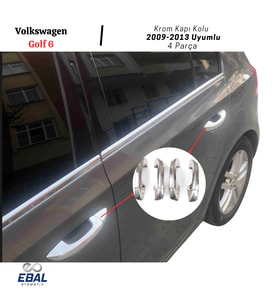 VW Golf 6 Krom Kapı Kolu 4 Kapı 2009-2013 Arası P.Çelik