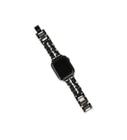 Çınarcık Dev Apple Watch 41mm KR405 Metal Bakla Kordon - Beyaz