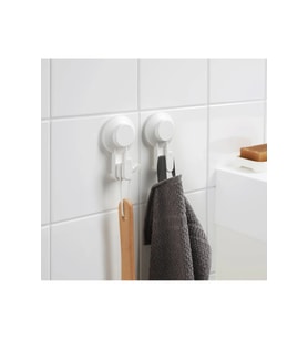 2 Adet Vantuzlu Duvar Askısı 10x6 Cm Askı Set Banyo Havlu Askısı Plastik Be