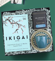 Kitap & Kahve & Fincan Hediye Seti (Model 2)