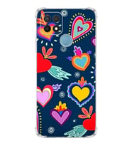 PrintiFy Oppo A15S Uyumlu Retro Color 3 Baskılı Şeffaf Köşe Korumalı Antişok Kılıf
