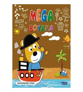 Mega Boyama Kahverengi Kitap
