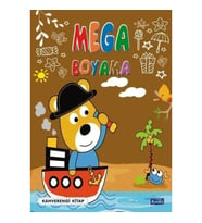 Mega Boyama Kahverengi Kitap