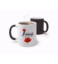 BK Gift Kişiye Özel Dünyanın En İyi Annesi Tasarımlı Sihirli Kupa Bardak-10 (Beyaz)