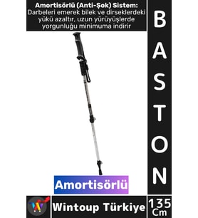 #Baston Ergonomik Konforlu Outdoor Baston Amortisörlü Ayarlanabilir Trekking Yürüyüş Destek Batonu