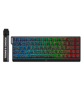 MCHOSE Ace 68 Super E-sport Black Topographic %65 TTC Dragon Lord Manyetik Switch 8K Hz Hall Effect Hotswap RGB İngilizce Mekanik Gaming Klavye (MC-Ace68-33)
