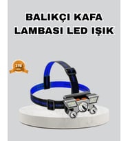 Outdoor ve Gece Balıkçılığı İçin LED Kafa Lambası – USB Şarjlı, 60° Ayarlanabilir Far