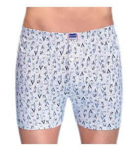 10 Adet Berrak Erkek Penye Desenli Boxer 1053 (Çok Renkli)