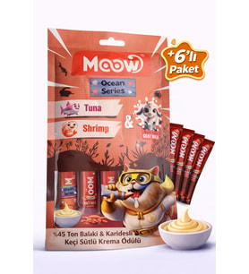 Ton Balıklı Karidesli Keçi Sütlü Kedi Krema Ödülü 6x12g