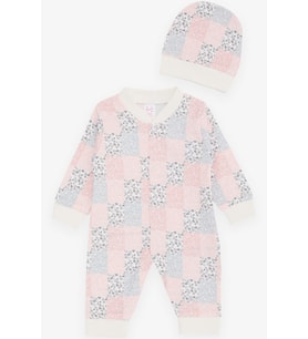 Breeze Kız Bebek Tulum Renkli Yama Desenli 0-3 Ay-6 Ay, Karışık Renk