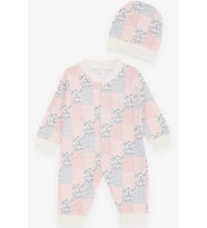 Breeze Kız Bebek Tulum Renkli Yama Desenli 0-3 Ay-6 Ay, Karışık Renk