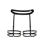 Bel - Bacak Şık ve  Harness (Beyaz)