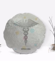 BK Gift Kişiye Özel İsimli Doktor Tasarımlı Dekoratif Kırlent Yastık-4