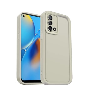 Oppo A74 4g Kılıf Viera Silikon - Krem