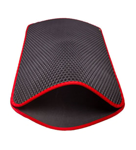 Cattie Kum Toplayıcı Fonksiyonel Kedi Paspası Altıgen 50-75 cm Kırmızı