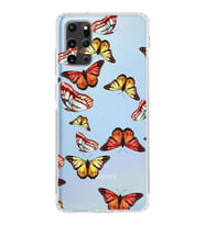 PrintiFy Samsung Galaxy S20 Plus ile Uyumlu 1mm Slim Fit Water Color 2 Baskılı Şeffaf  Kılıf