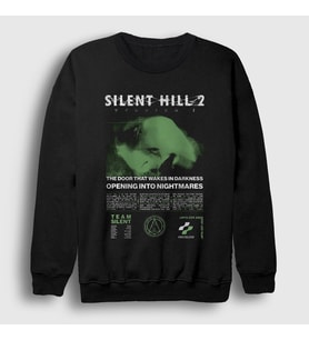 Presmono Unisex Siyah Angela Orosco Silent Hill 2 Sweatshirt 541410tt