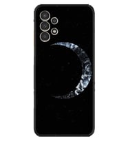 Samsung Galaxy M14 Kılıf Silikon Desen Özel Seri Yalnız Ay 1744