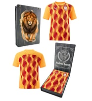 Galatasaray Orijinal Lisanslı Sıfır Yaka A Takım Antrenman 5 Yıldızlı T-Shirt Gs Aslan B (Sarı)