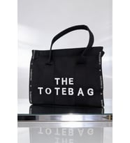 Siyah Kadın Kanvas Tote Bag Günlük Omuz Çantası Büyük Boy