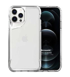 Microsonic Apple iPhone 12 Pro Kılıf Trex Bumper Şeffaf (Renksiz)