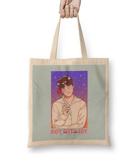 Boy With Luv Bts Jeon Jungkook 01 Bez Çanta Uzun Saplı