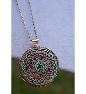 STONEAGE JEWELLERY Özel Tasarım Çini Bayan Kolye