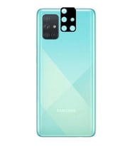 Samsung Galaxy A71 Uyumlu Zore 3D Kamera Camı (Siyah)