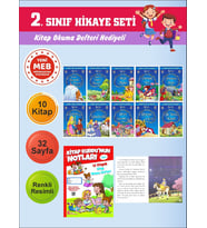 2.Sınıflar İçin Okumayı Sevdiren 10 lu Hikaye Seti 5 (Kitap Okuma Defteri Hediyeli)