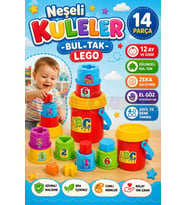Neşeli Kuleler - Bultak Lego - Bebek Oyuncağı - Şekil Takmaca - Kule Oyunu