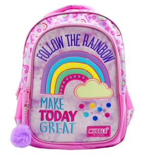 Muggle Sırt Çantası Soft Rainbow Pembe Mu-6696
