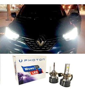 Renault Kadjar Led Xenon Sis Far Ampulü H8 Mono Yeni Seri Beyaz