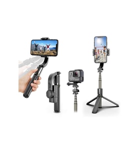 Akıllı Telefon Gimbal Sabitleyici, Bluetooth Kontrollü, Sarsıntı Engelleyici