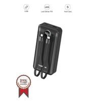 Torima TRM-1025 Siyah 20000mAh 2 Çıkışlı Taşınabilir Hızlı Şarj Dijital Göstergeli Powerbank
