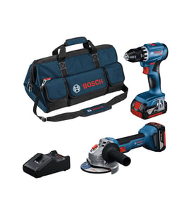 BOSCH GSR 18V-45 + GWS 18V-8 2X4.0AH 2'Lİ SET