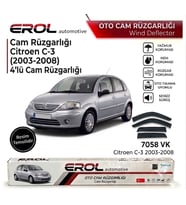CİTROEN C-3 (2003-2008) 4'LÜ HB CAM RÜZGARLIĞI